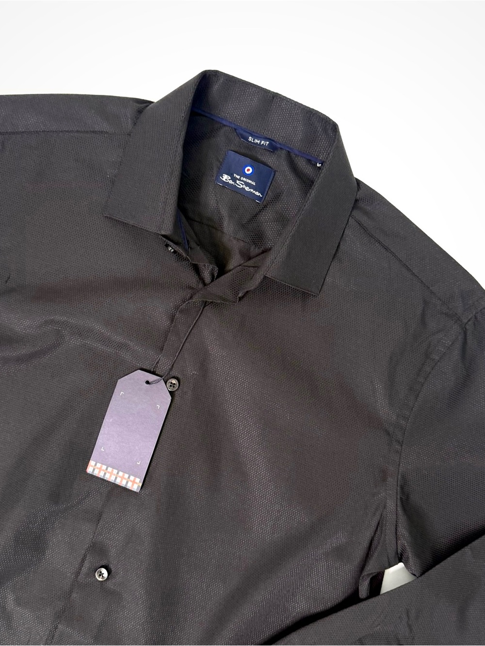 NWT Slim Ben Sherman Black Dress Shirt | M